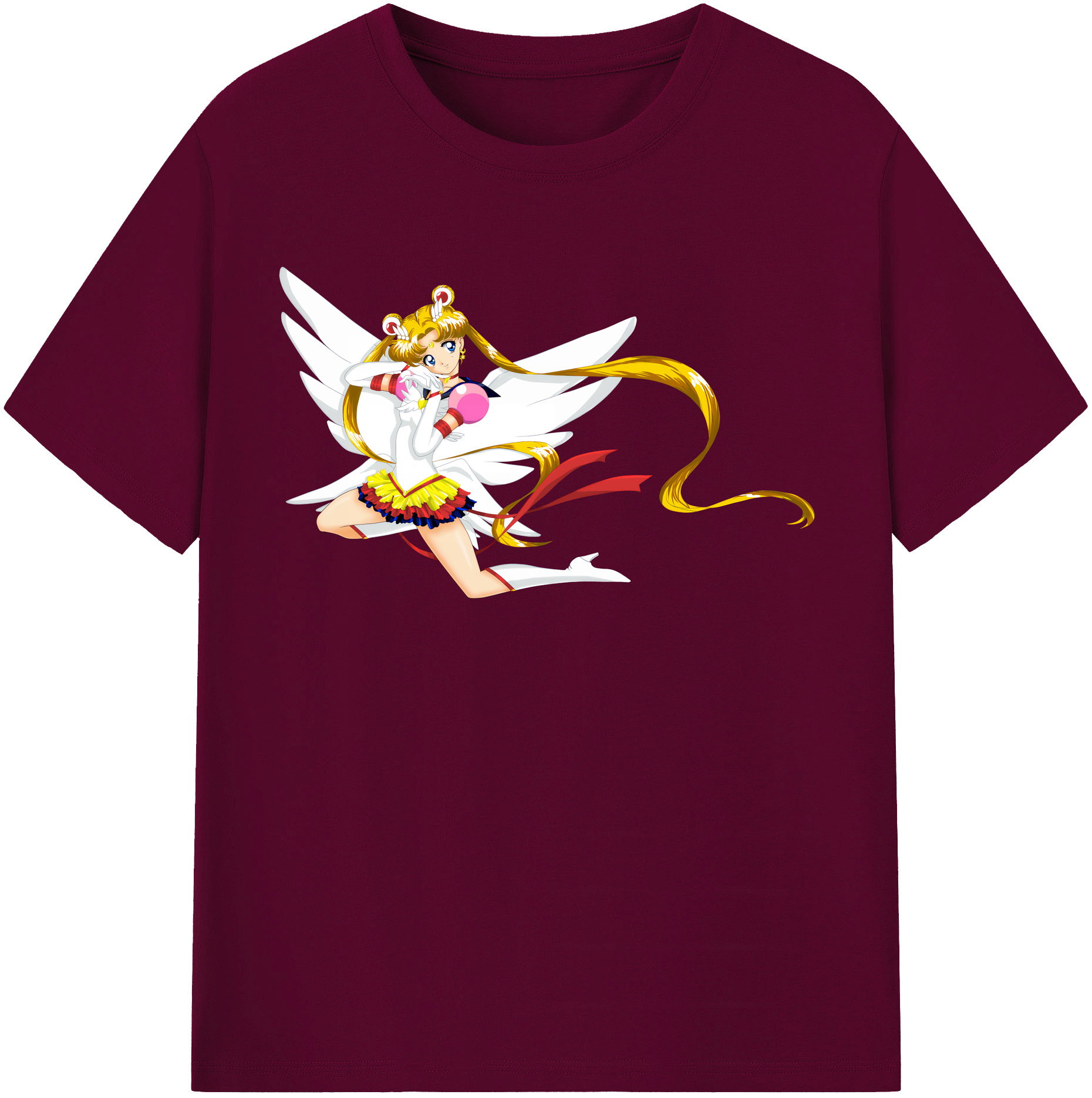 （画像用） 美少女戦士セーラームーン 月野 うさぎ つきの うさぎ Sailor Moon Tsukino Usagi レディースカジュアルプリントTシャツ（綿100％）